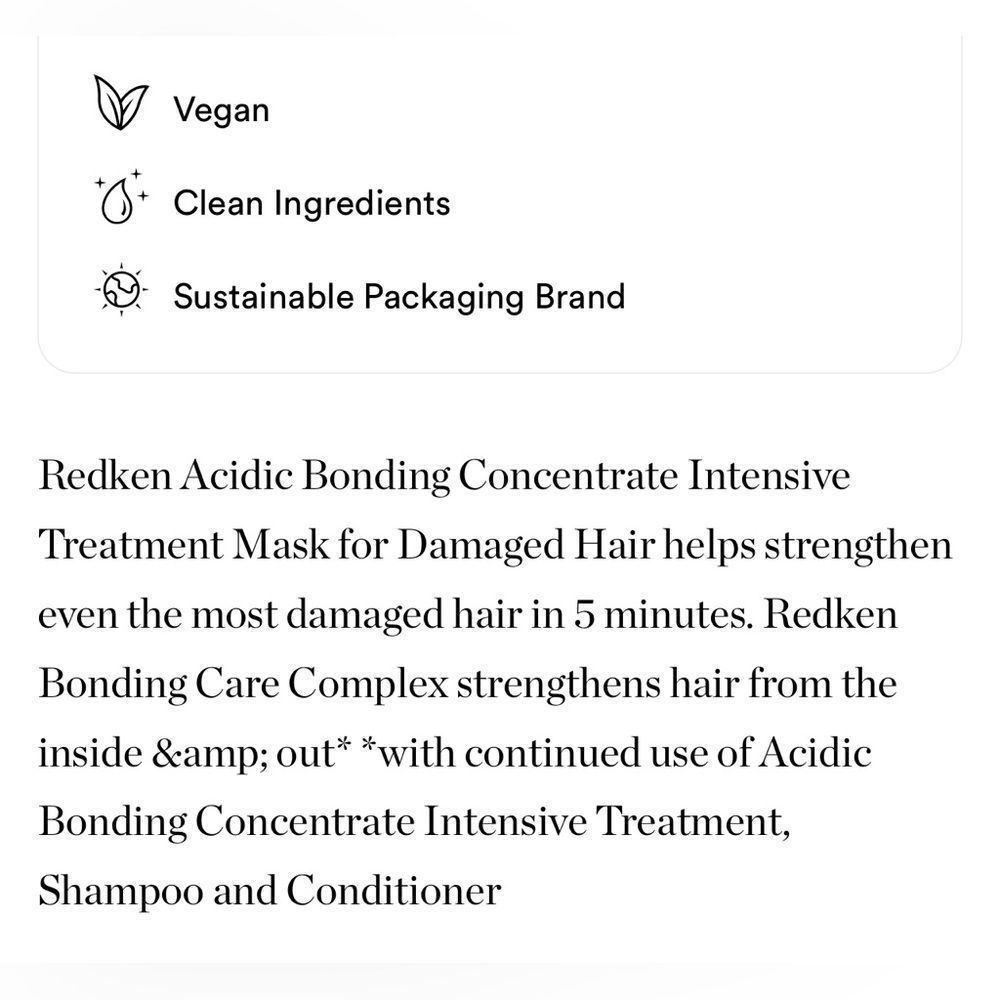 $8❤️‍🔥 LAST 1! Redken Acidic Bonding Concentrate 14% Intensive Treatment Mask - Picture 9 of 12